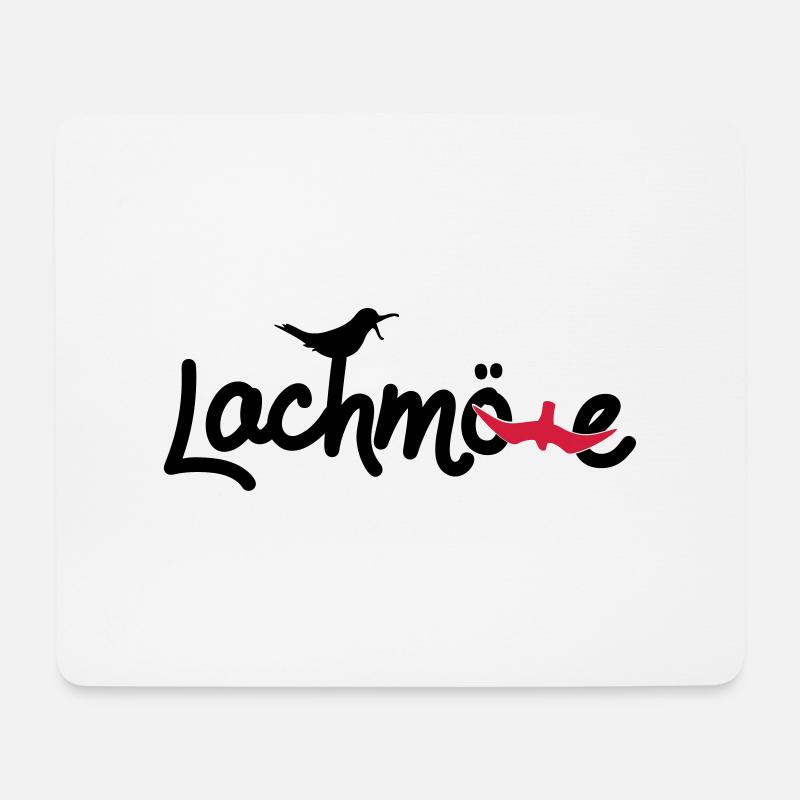lachmoewe - Mousepad (Querformat) - Weiß