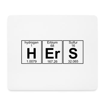 H-Er-S (hers) - Full - Tapis de souris (format paysage) - blanc - Devant