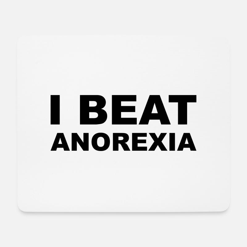 Anorexia - Mousepad (Querformat) - Weiß