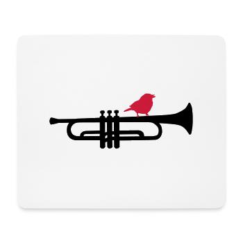 trumpet - Mouse Pad (horizontal) - white - Front