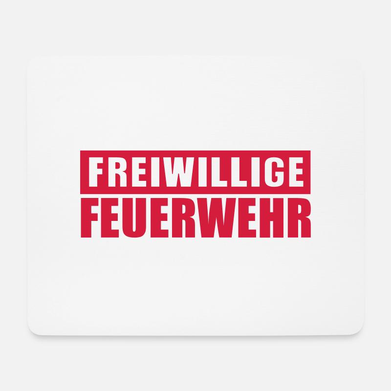 Freiwillige Feuerwehr - Mousepad (Querformat) - Weiß