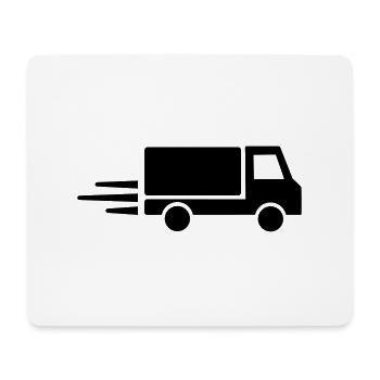 LKW - Mousepad (Querformat) - Weiß - Vorne