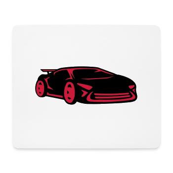Car racing sports car racing car cool - Mouse Pad (horizontal) - white - Front