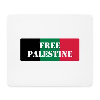 Free Palestine - Mouse Pad (horizontal) - white - Front