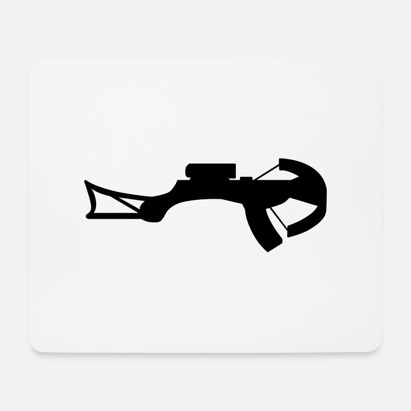 Armbrust, Crossbow - Mousepad (Querformat) - Weiß