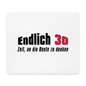 Endlich 30 - Mousepad (Querformat) - Weiß - Vorne
