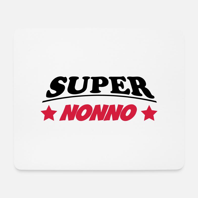 Super nonno 111 - Mousepad (Querformat) - Weiß