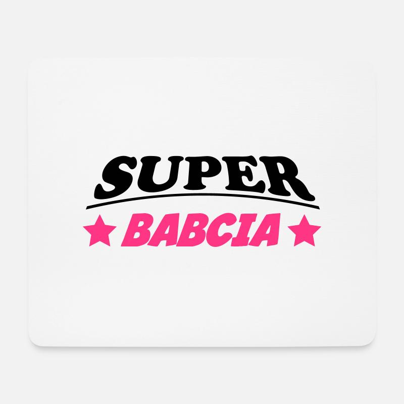 Super babcia - Mousepad (Querformat) - Weiß