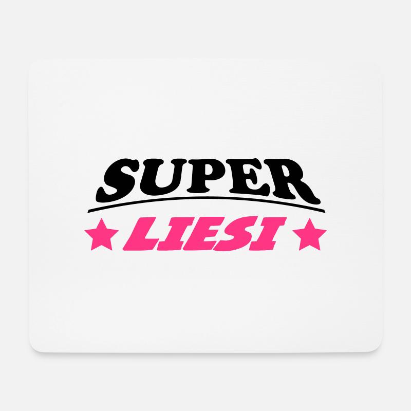Super liesi - Mouse Pad (horizontal) - white