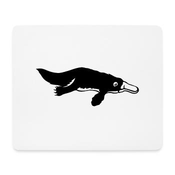 Schnabeltier ornitorinque Tier - Mousepad (Querformat) - Weiß - Vorne