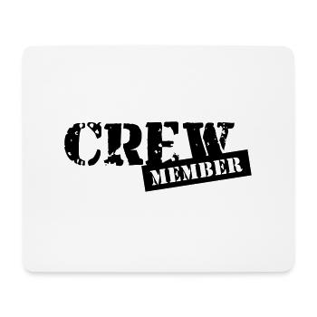 crew member - Mouse Pad (horizontal) - white - Front