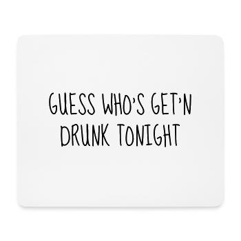 Alcohol - Drunk - Bier - Alkohol - Party - Humor - Mousepad (Querformat) - Weiß - Vorne