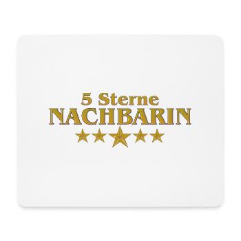 Vom Grafik Designer--5 Sterne Nachbarin - Mousepad (Querformat) - Weiß - Vorne