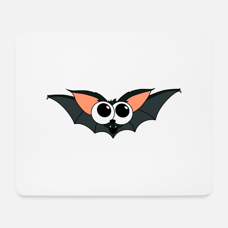 Fledermaus - Mousepad (Querformat) - Weiß