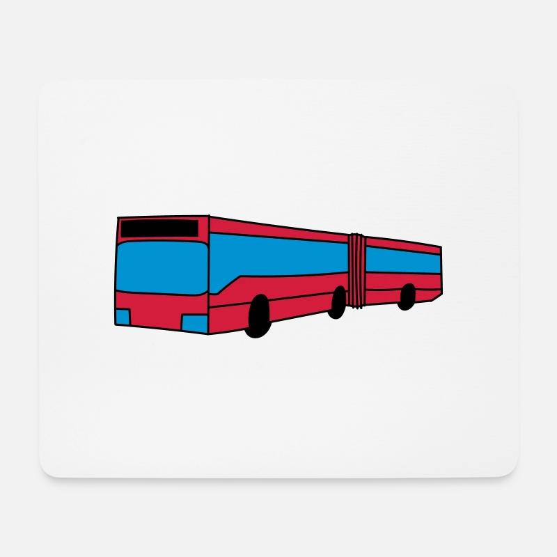 Bus - Mousepad (Querformat) - Weiß