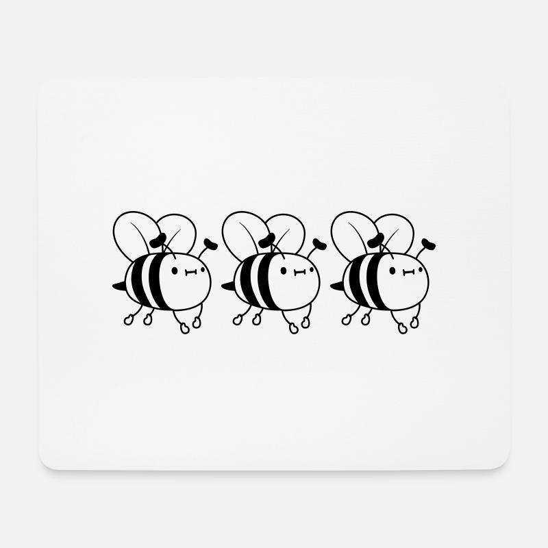 Team bees design - Mouse Pad (horizontal) - white