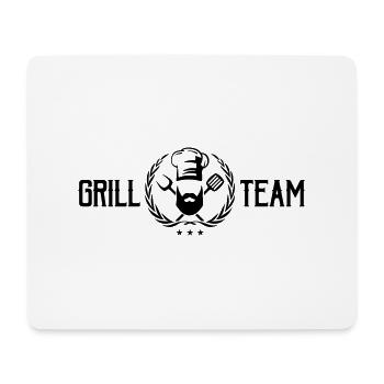 grill team - Mousepad (Querformat) - Weiß - Vorne