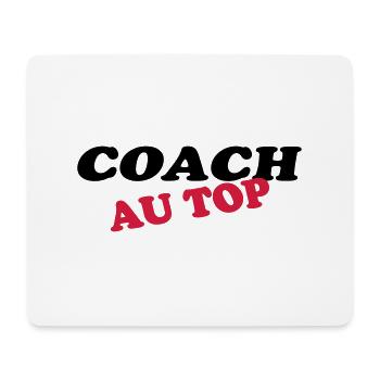 Foot / Coach / Entraineur / Basket / Tennis / Pap - Tapis de souris (format paysage) - blanc - Devant