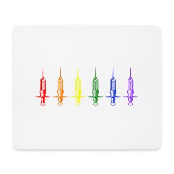 lgbt infirmière nursing seringue médicaments coloré - Tapis de souris (format paysage) - blanc - Devant