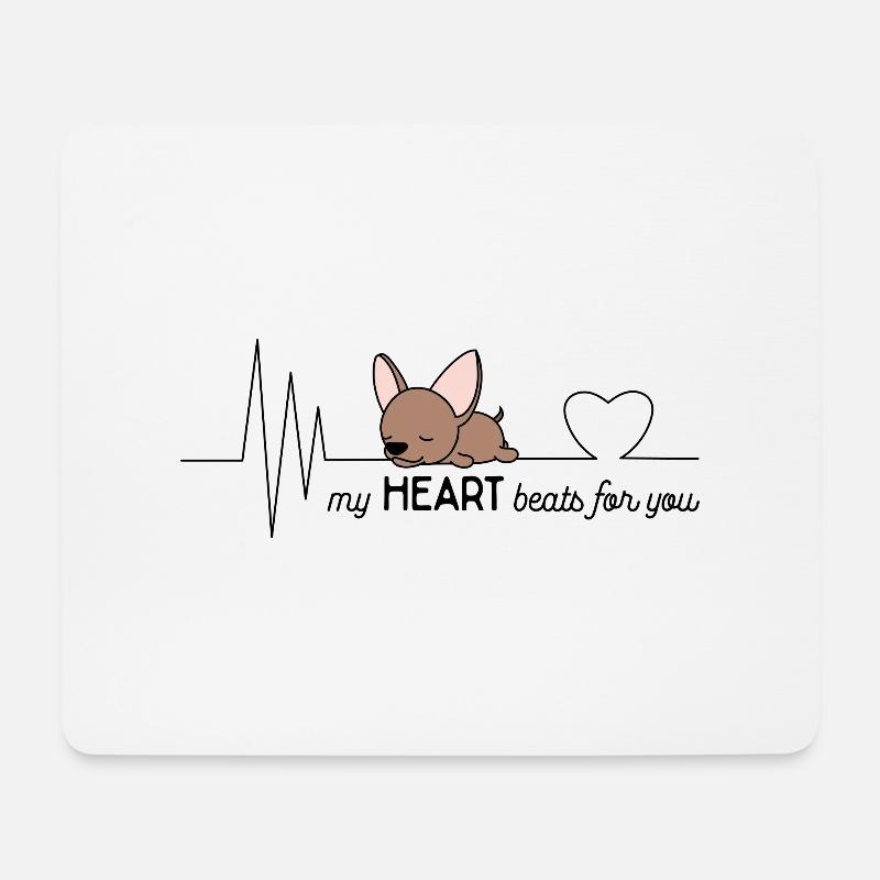 Chihuahua - Mousepad (Querformat) - Weiß