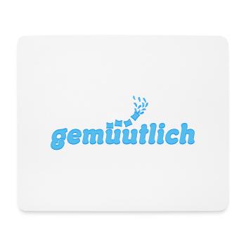 gemütlich - Mousepad (Querformat) - Weiß - Vorne