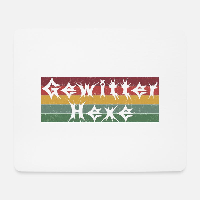 Gewitterhexe (bunt) - Mousepad (Querformat) - Weiß