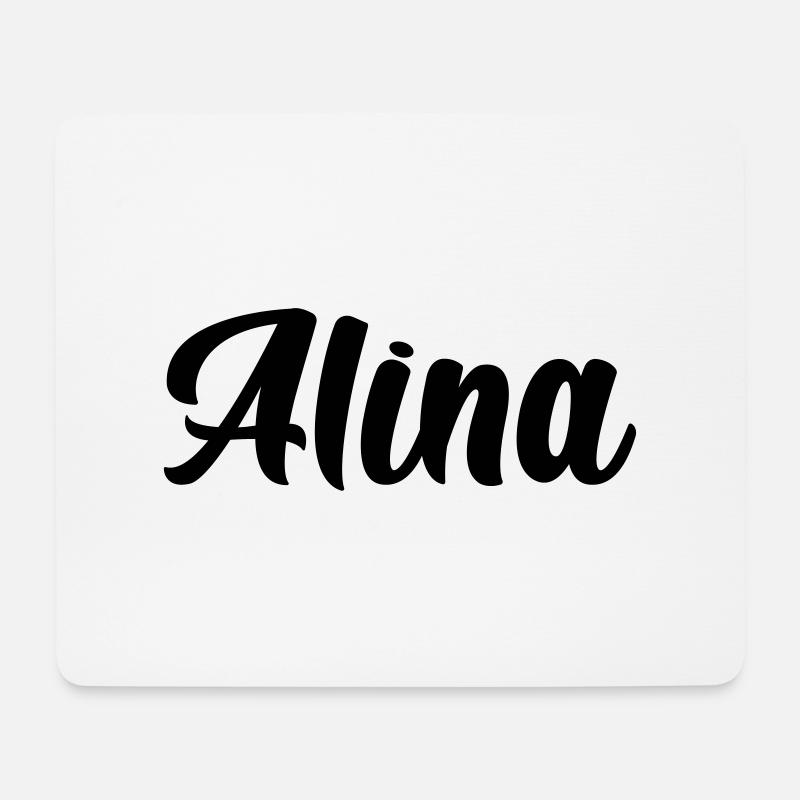 Alina - Mousepad (Querformat) - Weiß