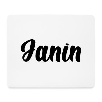 Janin - Mousepad (Querformat) - Weiß - Vorne
