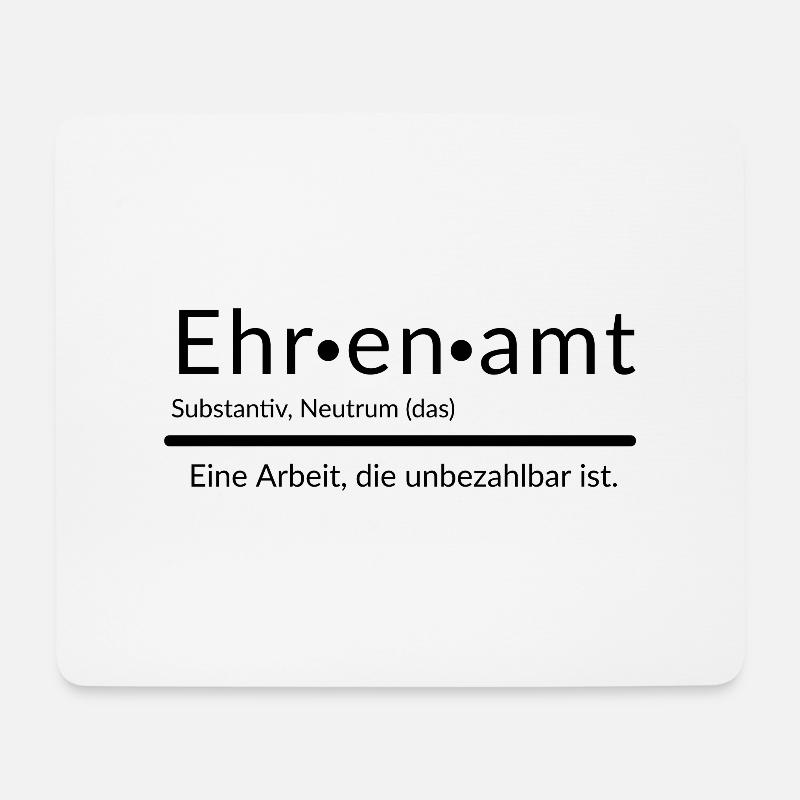 Definition Ehrenamt unbezahlbar Ehrenamtlich - Mousepad (Querformat) - Weiß