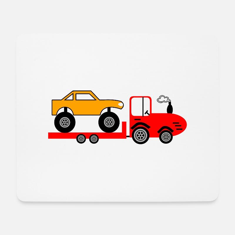 Tractor - Mouse Pad (horizontal) - white