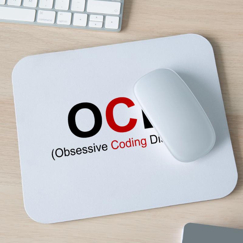 OCD Obsessive Coding Dissorder Programming Program Mousepad (Querformat)