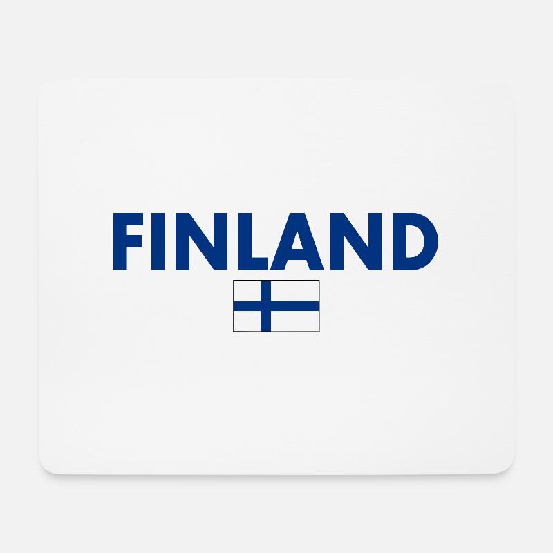 Finnland - Mousepad (Querformat) - Weiß