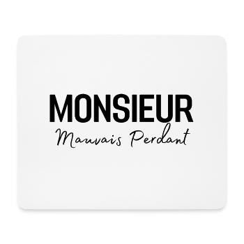 Monsieur mauvais perdant - Tapis de souris (format paysage) - blanc - Devant