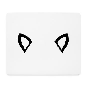 Tier 2 Ears - Mouse Pad (horizontal) - white - Front
