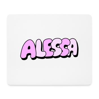 Alessa - Mousepad (Querformat) - Weiß - Vorne