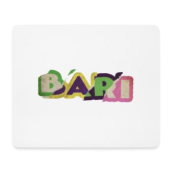 Bari Italien Stadt Schrift Punk Retro Urlaub - Mousepad (Querformat) - Weiß - Vorne