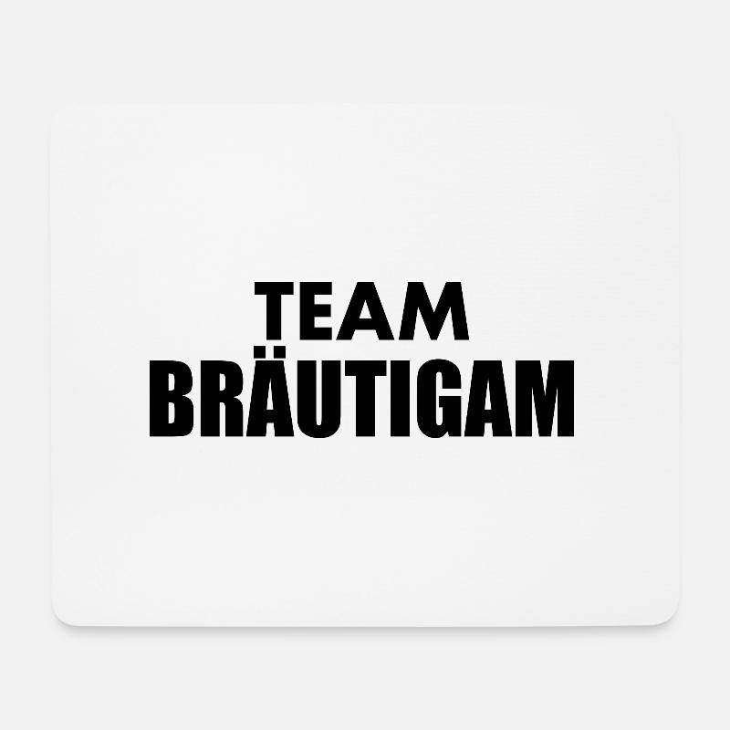 Team bräutigam - Mousepad (Querformat) - Weiß