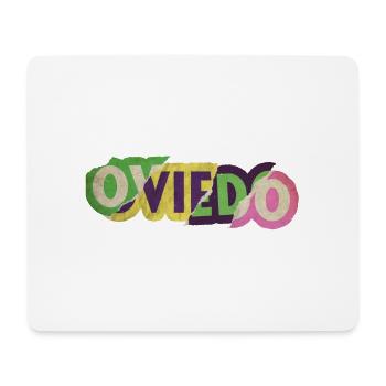 Oviedo Espagne City Font Punk Rétro Vintage - Tapis de souris (format paysage) - blanc - Devant