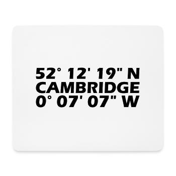 Cambridge Coordinates - Mouse Pad (horizontal) - white - Front