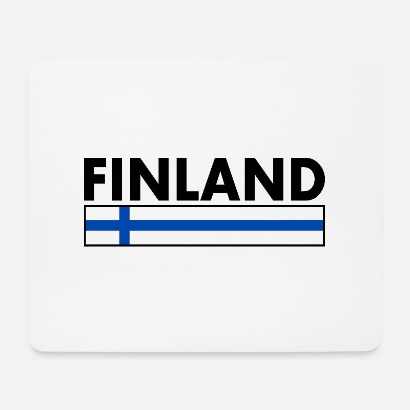 FINNLAND - Mousepad (Querformat) - Weiß