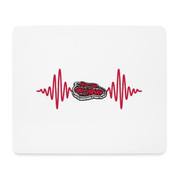 Puls Steak Grillmeister Barbecue - Mousepad (Querformat) - Weiß - Vorne