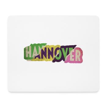 Hannover Germany City Font Punk Retro - Mouse Pad (horizontal) - white - Front