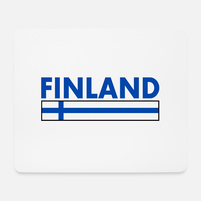 Finnland - Mousepad (Querformat) - Weiß