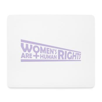 citation féministe sur les droits des femmes - Tapis de souris (format paysage) - blanc - Devant