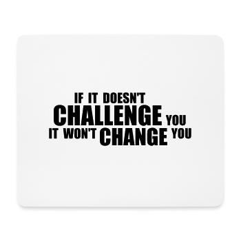 Workout Fitness Motivation Quote - Mouse Pad (horizontal) - white - Front