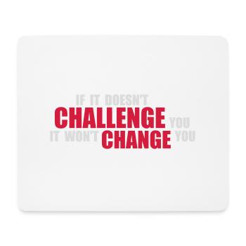 Workout Fitness Motivation Quote - Mouse Pad (horizontal) - white - Front