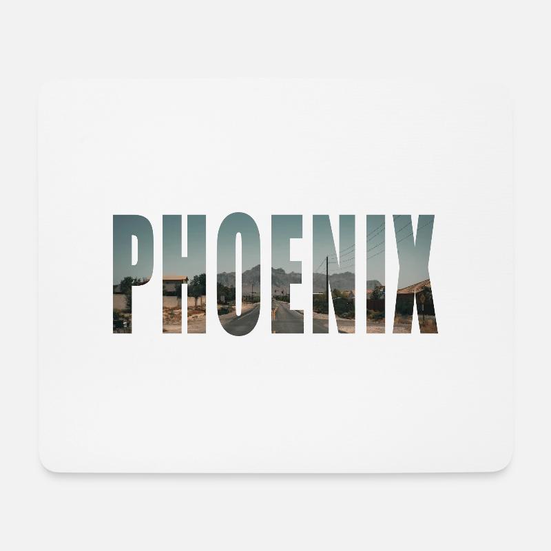 phoenix - Mousepad (Querformat) - Weiß