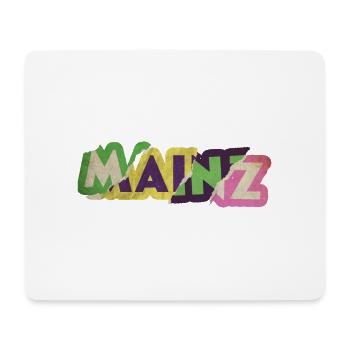 Mainz Deutschland Stadt Schrift Punk Retro - Mousepad (Querformat) - Weiß - Vorne