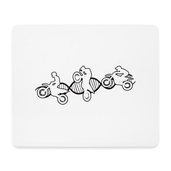 Motorcross Geschenk Motorrad Mofa Motorradfahrer - Mousepad (Querformat) - Weiß - Vorne
