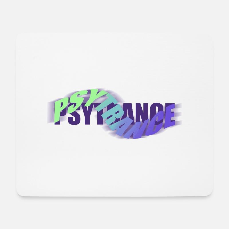 PSYTRANCE - Mouse Pad (horizontal) - white